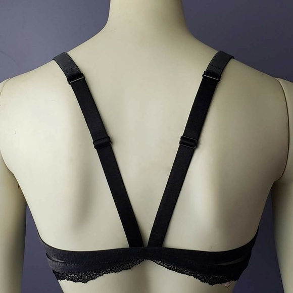 Pink Victoria's Secret Bra Bralette Racerback Lace - Picture 4 of 8